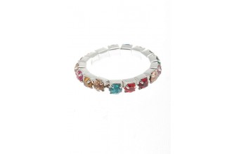 Ring Strass 1 Line Mix