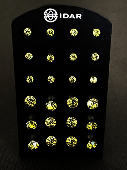 Örhänge Diamond Olive Green
