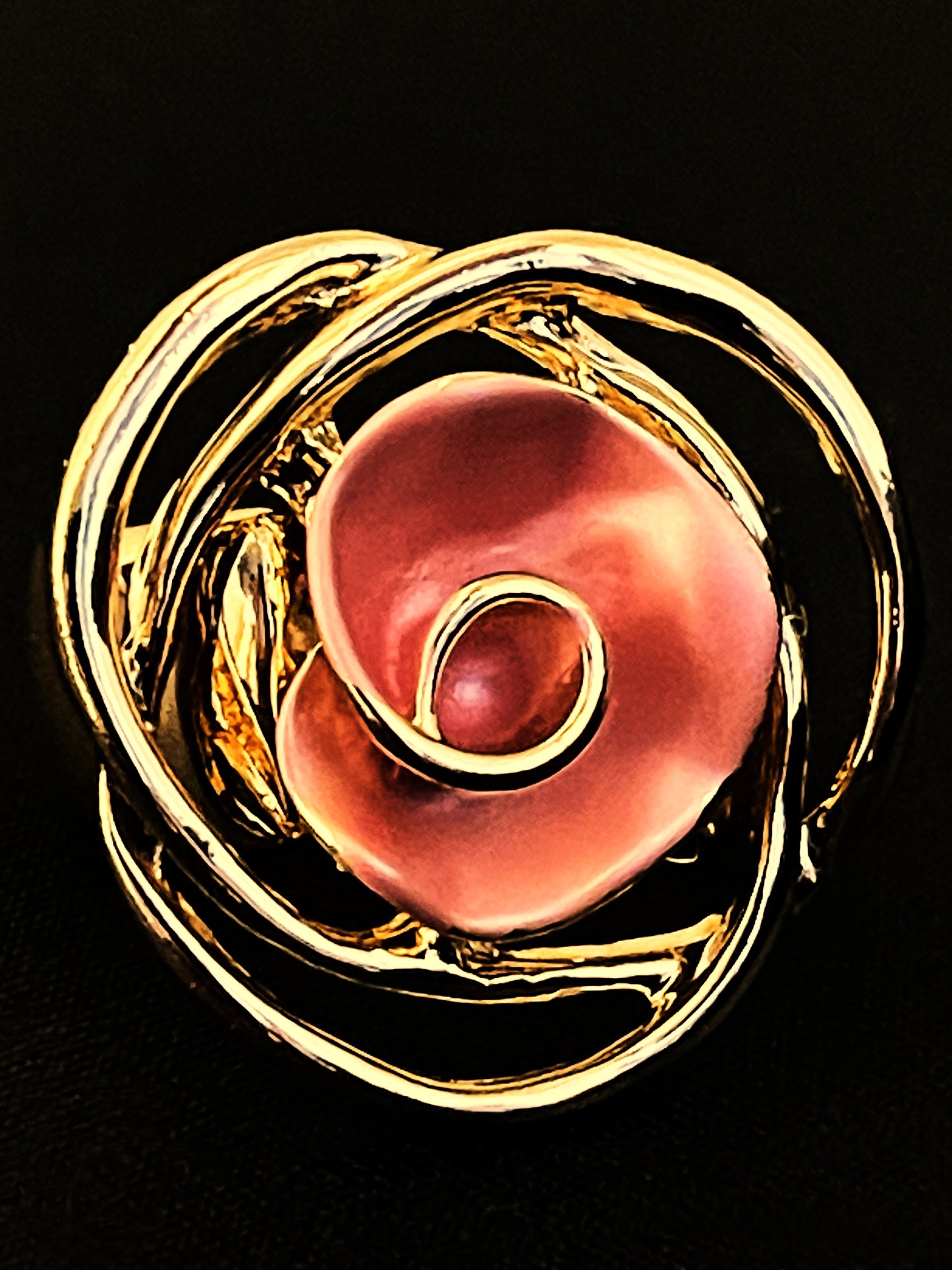 Ring One-size Gold/Pink