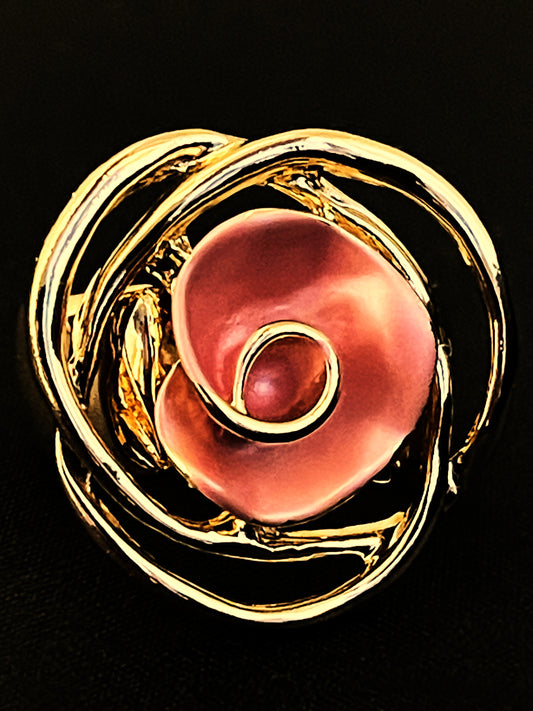 Ring One-size Gold/Pink