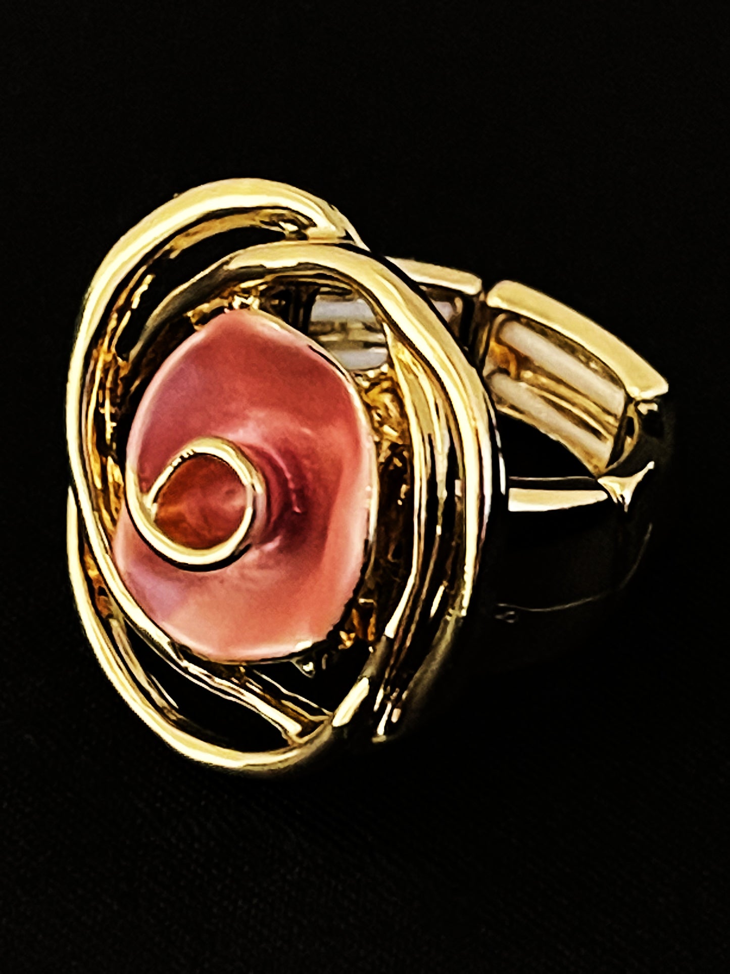 Ring One-size Gold/Pink