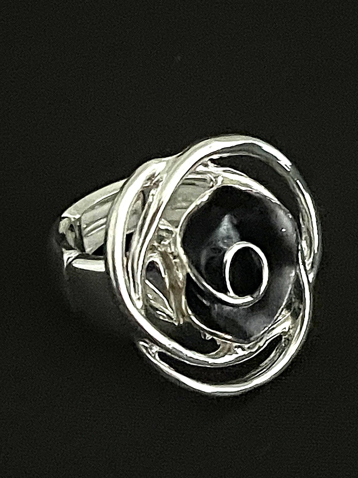 R Flower Silver/Black